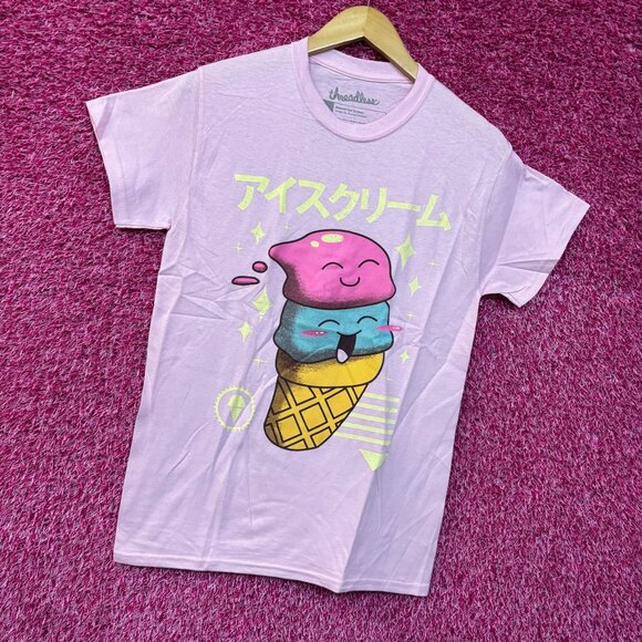 Threadless Kawaii Ice cream Graphic Design T-Shirt Small - Picture 3 of 4